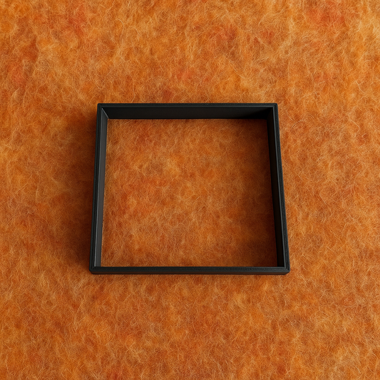 Eco-Friendly Black Square Needle Felting Template – 3D Printed from Recycled Plastic