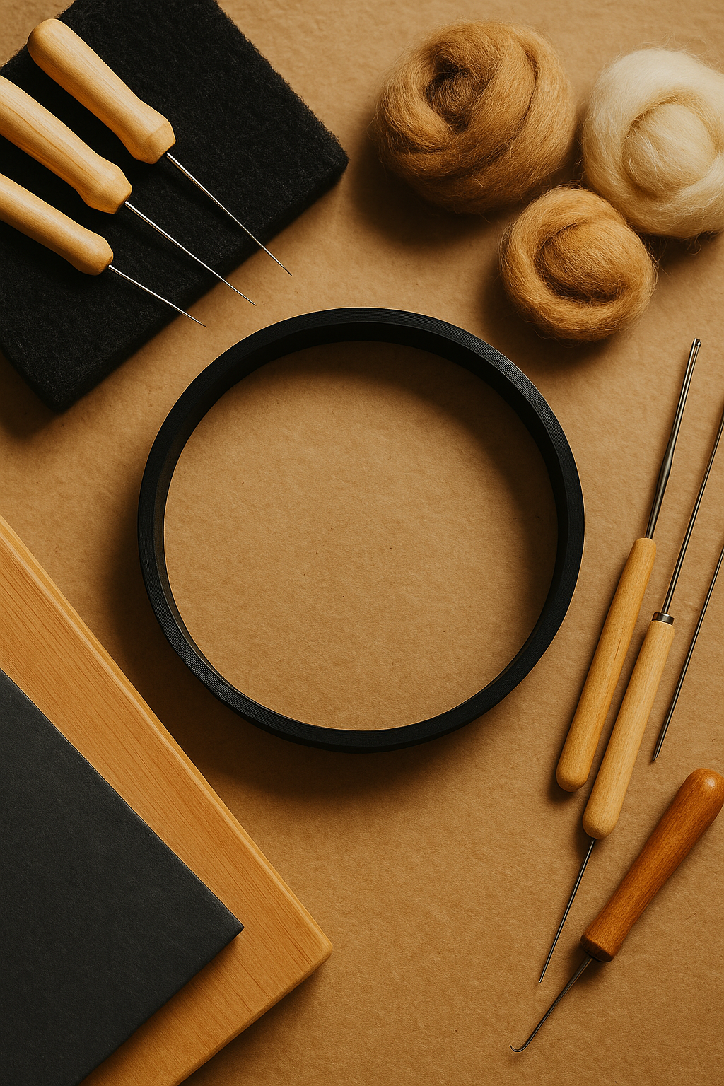 Eco-Friendly Circular Needle Felting Template – 3D Printed from Recycled Materia