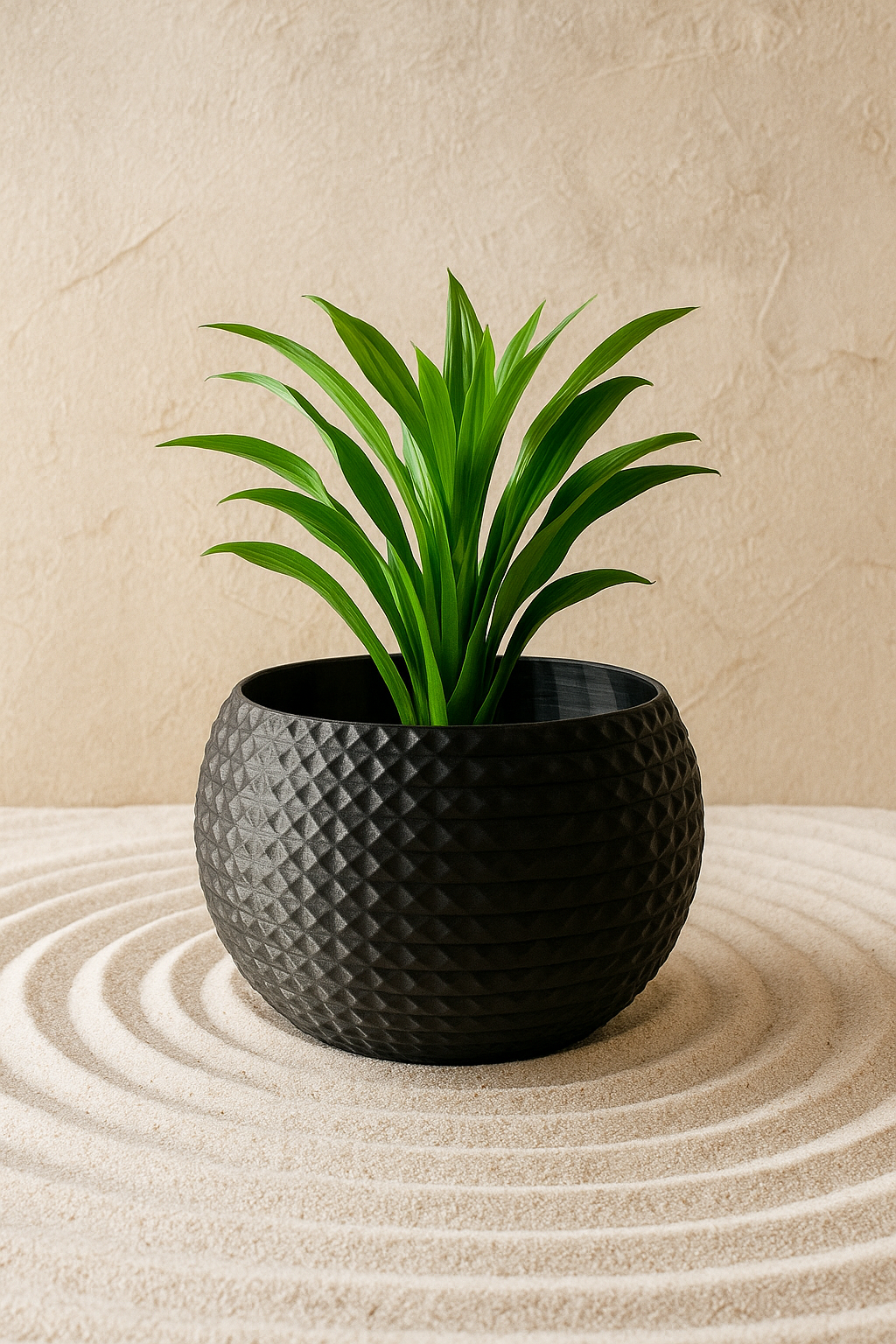 Plant Pot Indoor Flower Planter  Contemporary Diamond Pattern