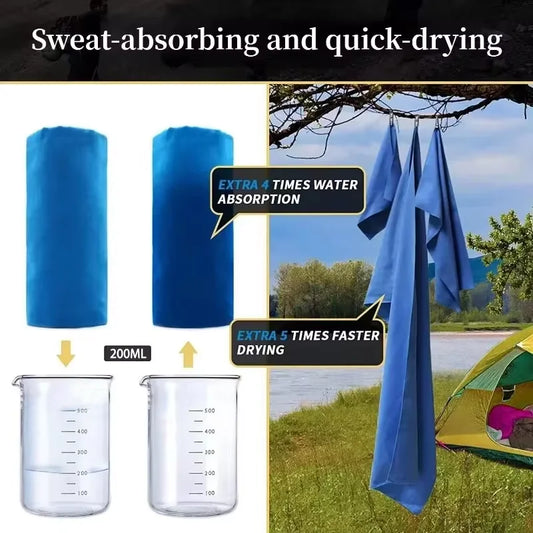 Ultra-Absorbent Sports Towels: Quick-Dry, Compact for Gym, Travel & Beach