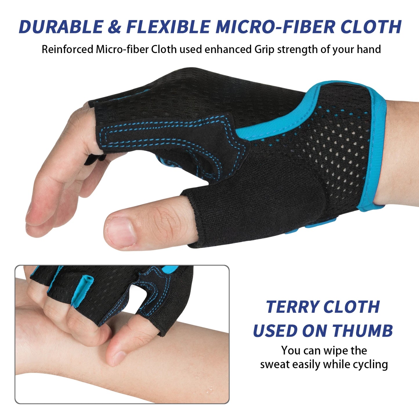 Conquer the Trail: Half-Finger Bike Gloves with Superior Grip & Shock Absorption