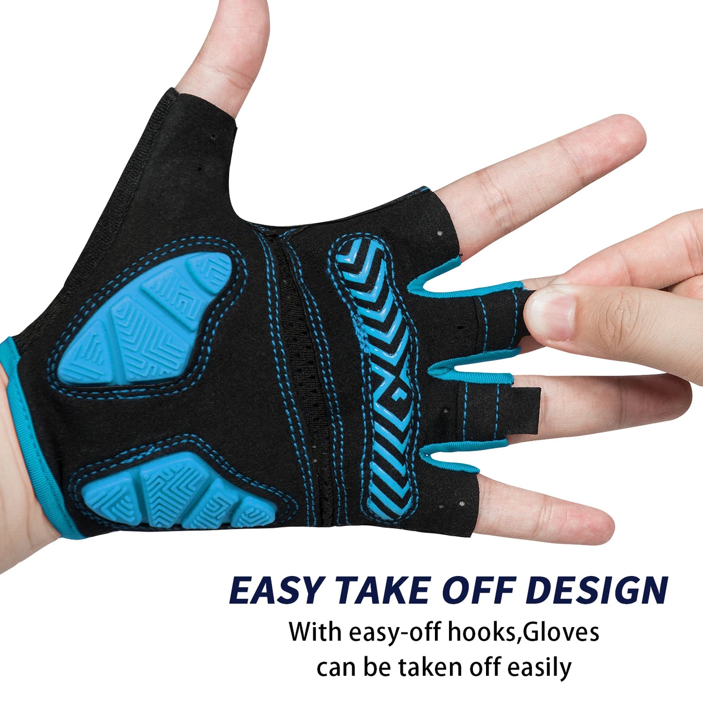 Conquer the Trail: Half-Finger Bike Gloves with Superior Grip & Shock Absorption