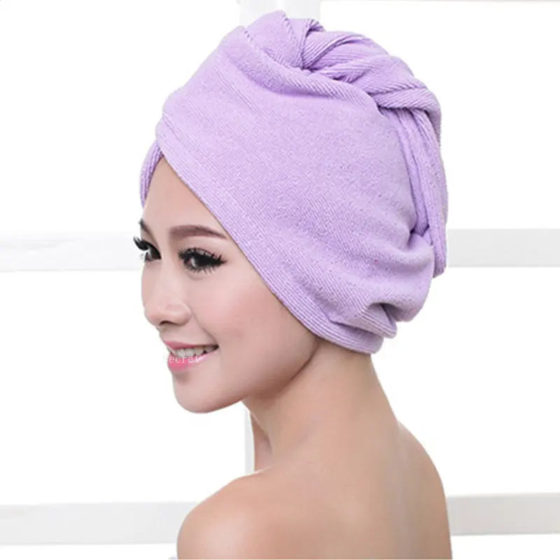 Dry Hair Faster: Microfiber Hair Wrap for Effortless Styling